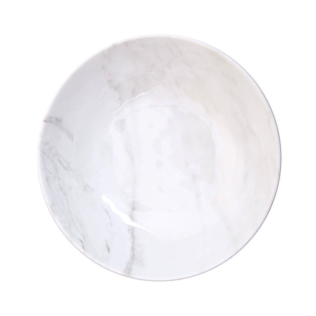 12-Piece Grey and White Marble Dinnerware Set L80042