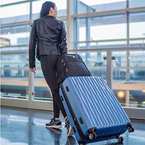 Expandable Hardside Luggage with Spinner Wheels and TSA Lock, Carry-On 19-Inch X51908