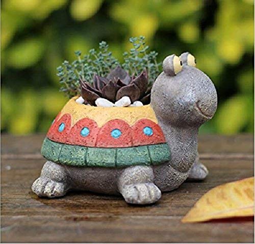Turtle Shape Resin Succulent Plant Pot H6144