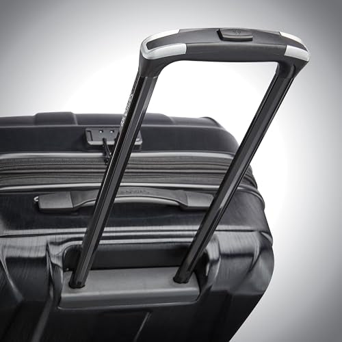 Hardside Expandable Carry-On Luggage with Spinner Wheels, Black, 20-Inch O253