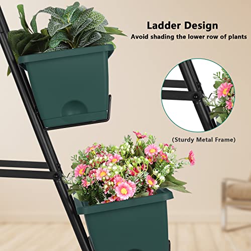 Raised Garden Bed 4 Tier Vertical Planter with Legs H80745