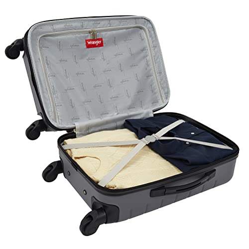 Smart Luggage Set with Cup Holder and USB Port, 20-Inch Carry-On D90568