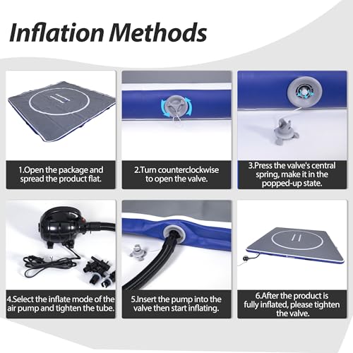 Inflatable Wrestling Mat 10FT/5FT, Portable Training Mat for Home H18741