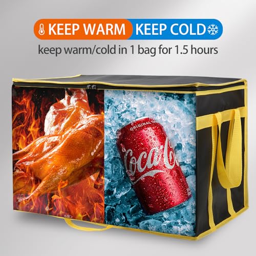 Insulated Food Delivery Bag Hot Cold Meal Carrier F1699