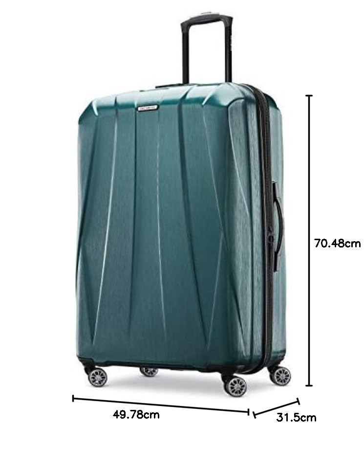 Hardside Expandable Carry-On Luggage with Spinner Wheels, Black, 20-Inch O253