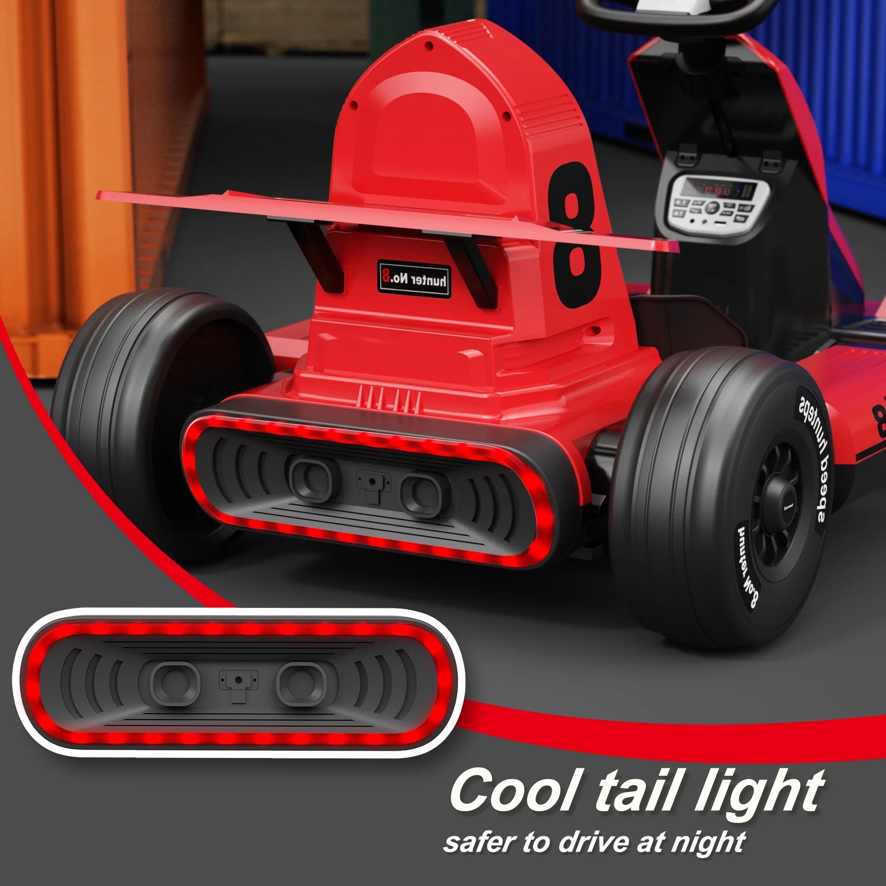 Electric Ride On Go Kart for Kids Adults, 12V Remote Control W62912