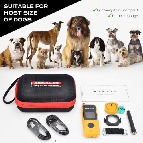 Outdoor GPS Dog Tracker for No-Signal Areas, Real-Time Pet Locator for Hiking and Camping W2444