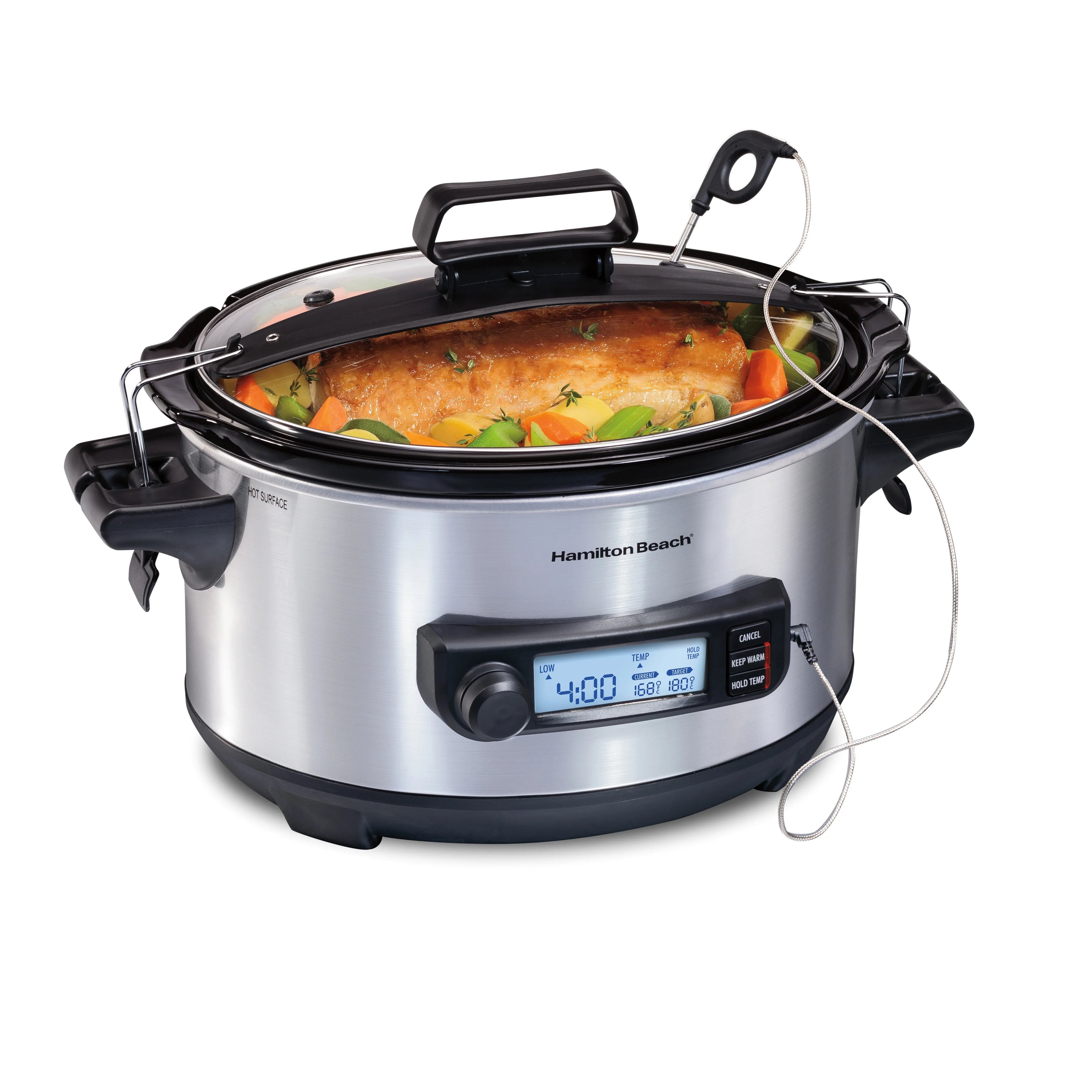6 Quart Slow Cooker, Stainless H705084