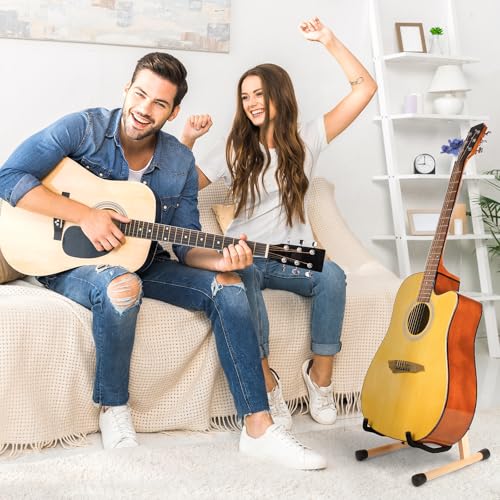 Wood Guitar Stand Foldable for Acoustic Electric Bass V5101