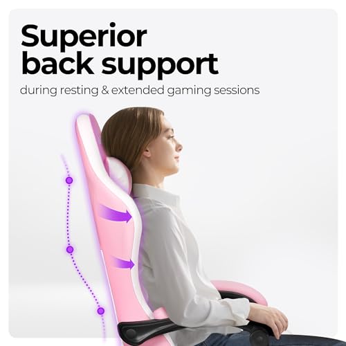 Ergonomic High Back Gaming Chair with Footrest PU Leather M911186