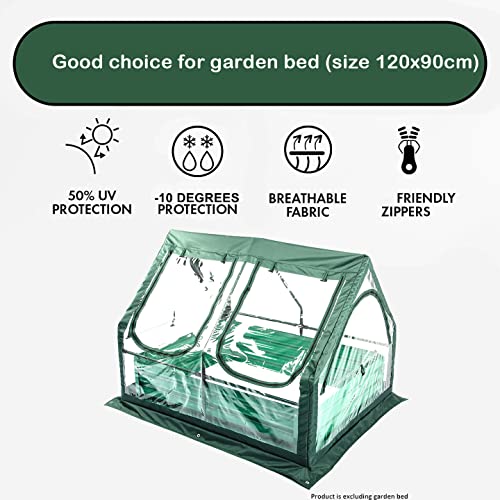Portable Greenhouse for Garden Bed with PVC Cover R560397