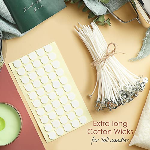 Soy Candle Wax for Candle Making, 30 lb Bag with Cotton Wicks and Wick Stickers M808