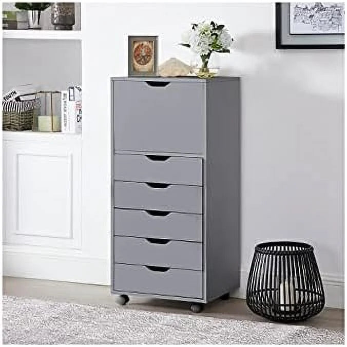 6-Drawer Mobile File Cabinet for Home Office P231