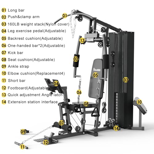 Multifunctional Full Body Workout Equipment for Home Exercise J8656