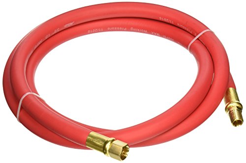 Air Hose Reel with Auto-Retractable Steel Dual Arm, 50 ft Hybrid Rubber Hose V560