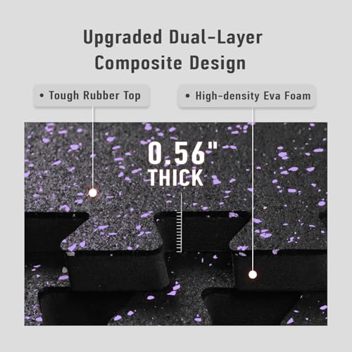 Interlocking Exercise Mat Tiles for Home Gym Flooring O80957