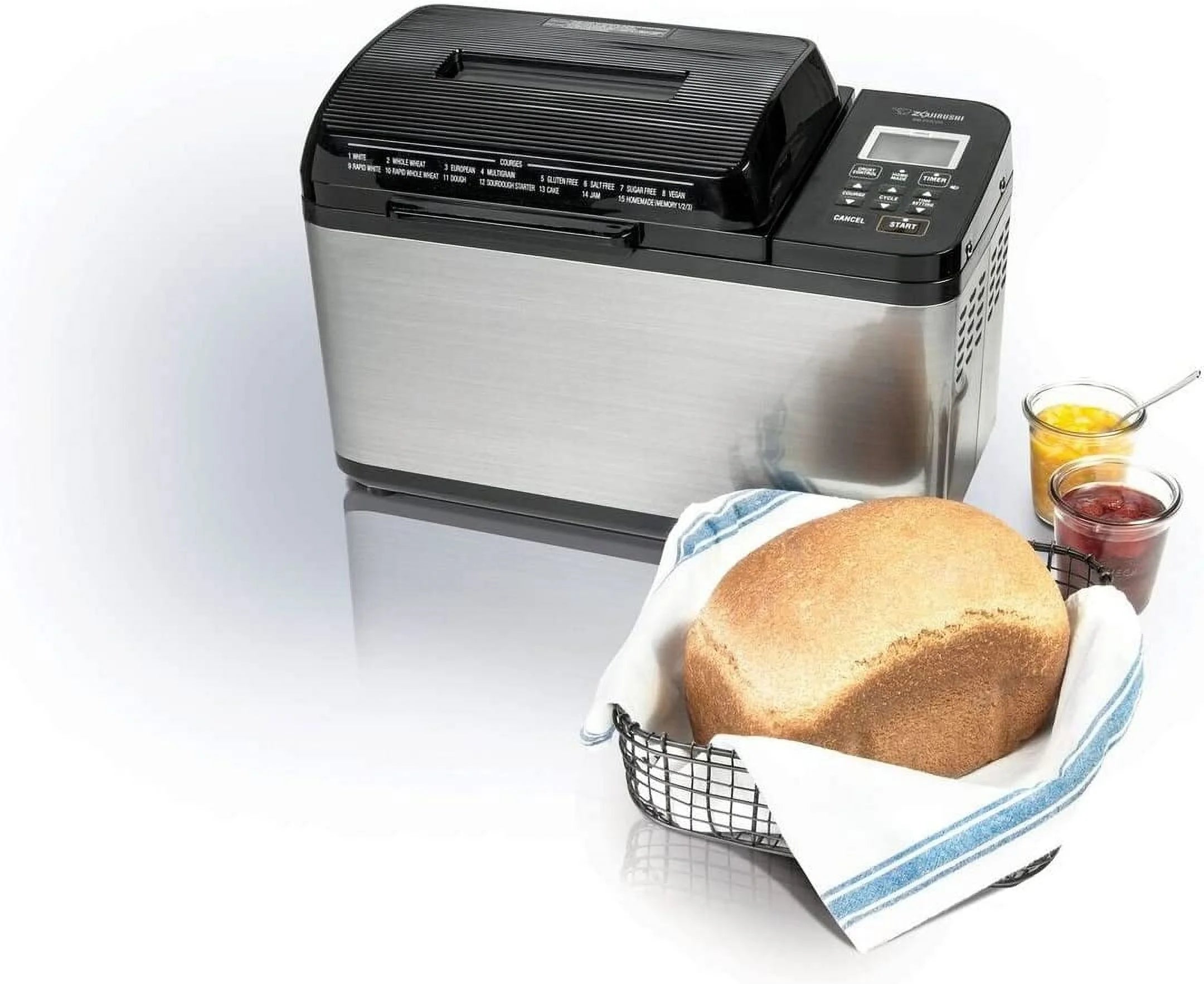 2 lb. Breadmaker, Stainless Steel/Black B494544