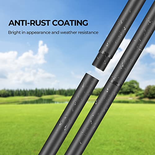 Bird Feeder Pole 92 Inch with 5-Prong Anchor, Adjustable Mount Kit for Wild Birds D7200