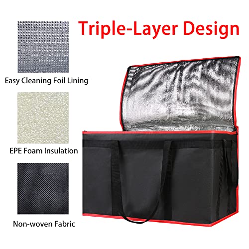 Insulated Food Delivery Bag Hot Cold Meal Carrier F1699