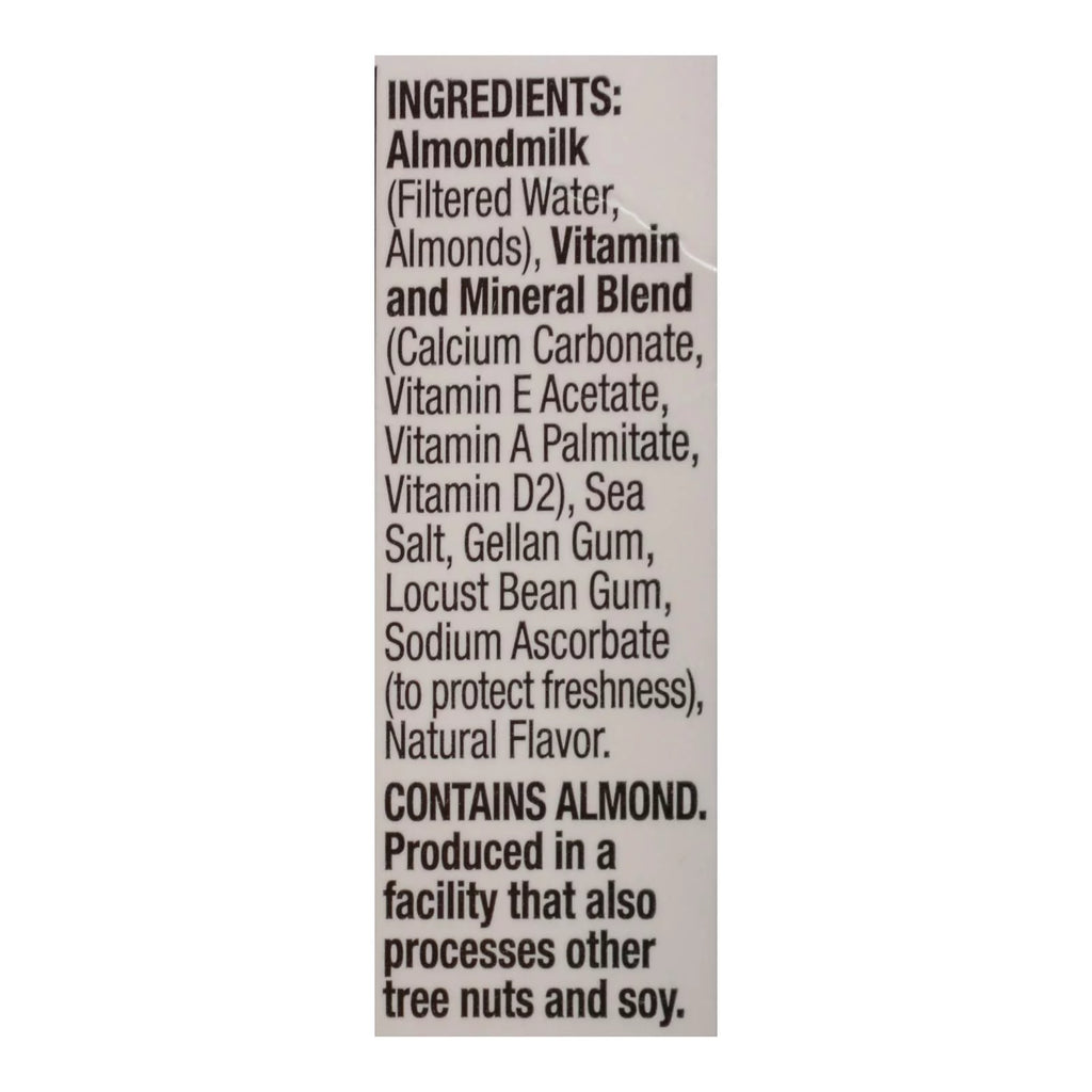 Unsweetened Vanilla Almond Milk, 32 Fl Oz, 6-Pack Y705