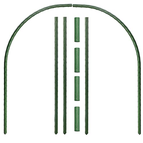Greenhouse Hoops Grow Tunnel for Raised Garden Beds, DIY Plant Support Stakes E827754