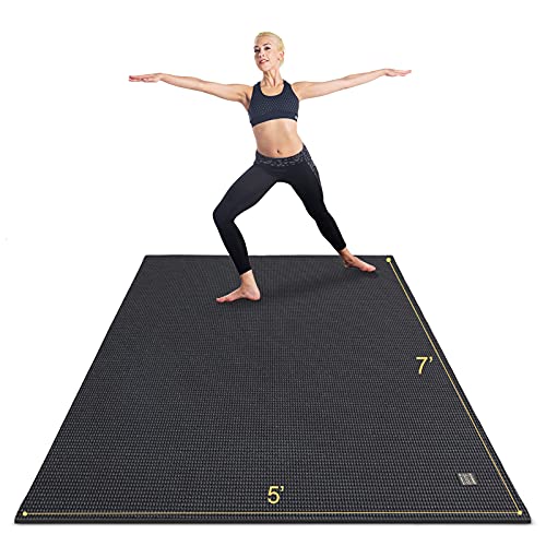 Large Yoga Mat 6x4 ft Extra Thick Non-Slip for Home Workout Pilates S1451