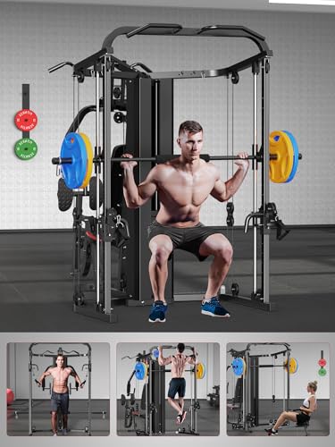 Multifunction Home Gym System with 138LB Weight Stack K907385