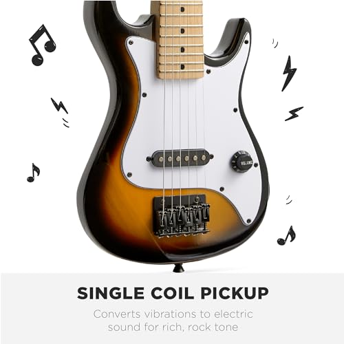 30in Kids Electric Guitar Beginner Starter Kit with Amplifier, Strap, Gig Bag, Picks J4176