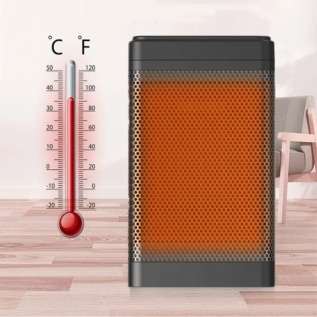 1500W Portable Electric Heater with Thermostat and Remote E1296