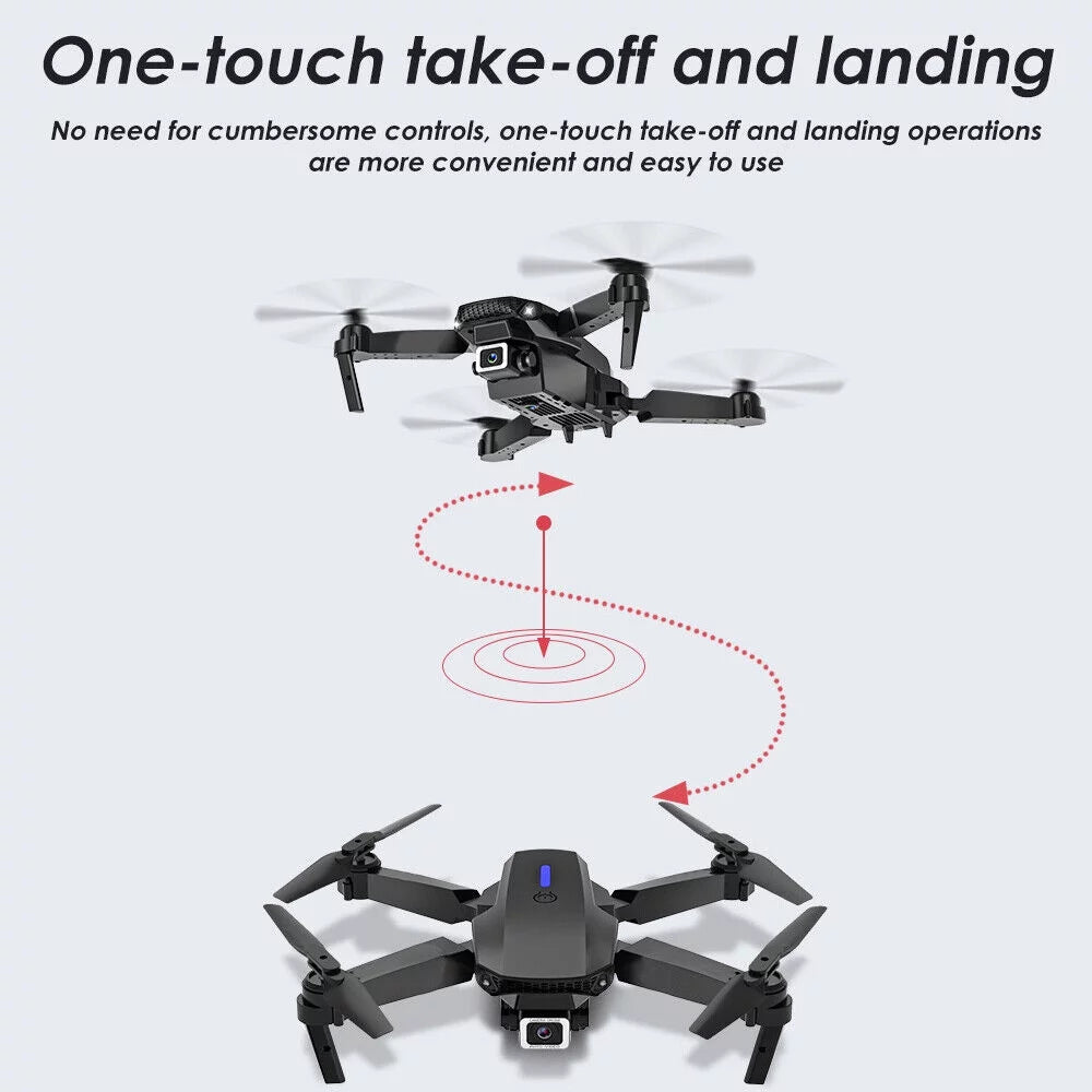 4K HD Dual Camera RC Drone with WiFi FPV, 4 Batteries Included X1312