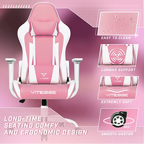 Gaming Chair High Back Ergonomic Racing Desk with Lumbar Support and Headrest C983