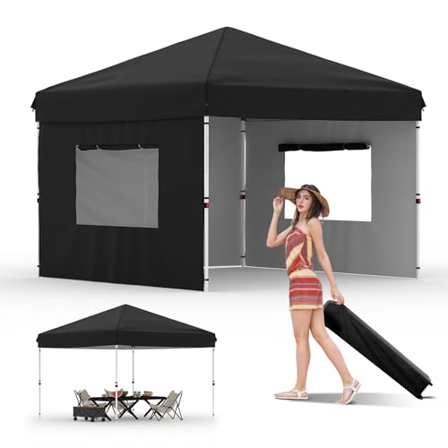 Pop Up Canopy Tent with Roller Bag, Adjustable Height U660