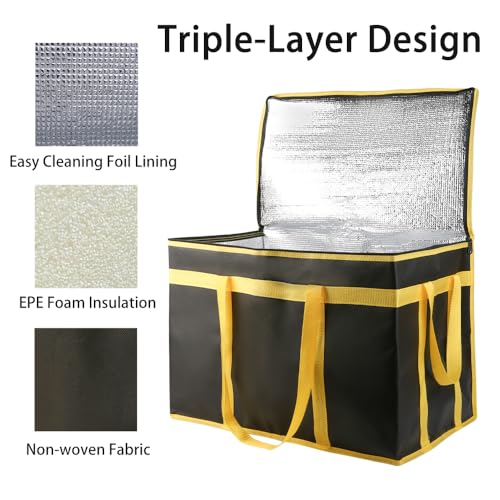 Insulated Food Delivery Bag Hot Cold Meal Carrier F1699
