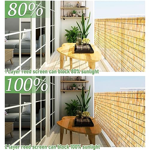 Reed Fence Screen Roll for Garden Patio Outdoor Privacy D33898