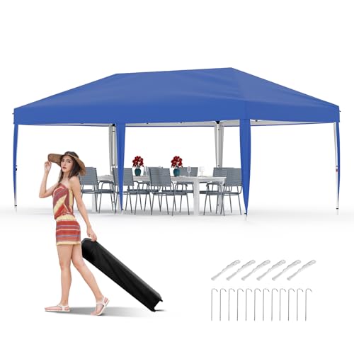 Pop Up Canopy Tent with Roller Bag, Adjustable Height U660
