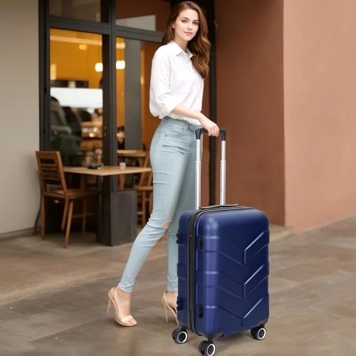 Hardside Carry-On Luggage 22x14x9 with Spinner Wheels G556