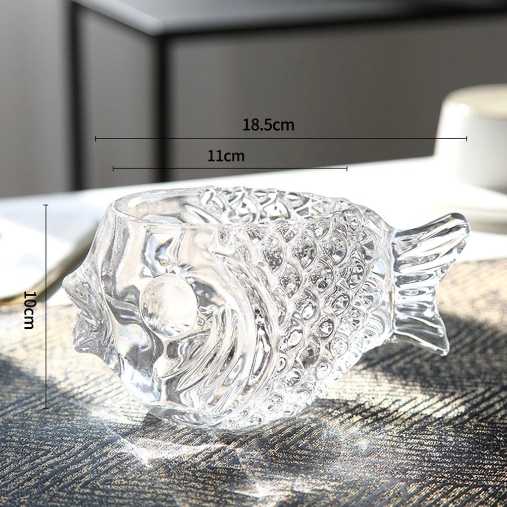 Fish Shaped Cocktail Glass, Clear Drinkware, Medium O754508