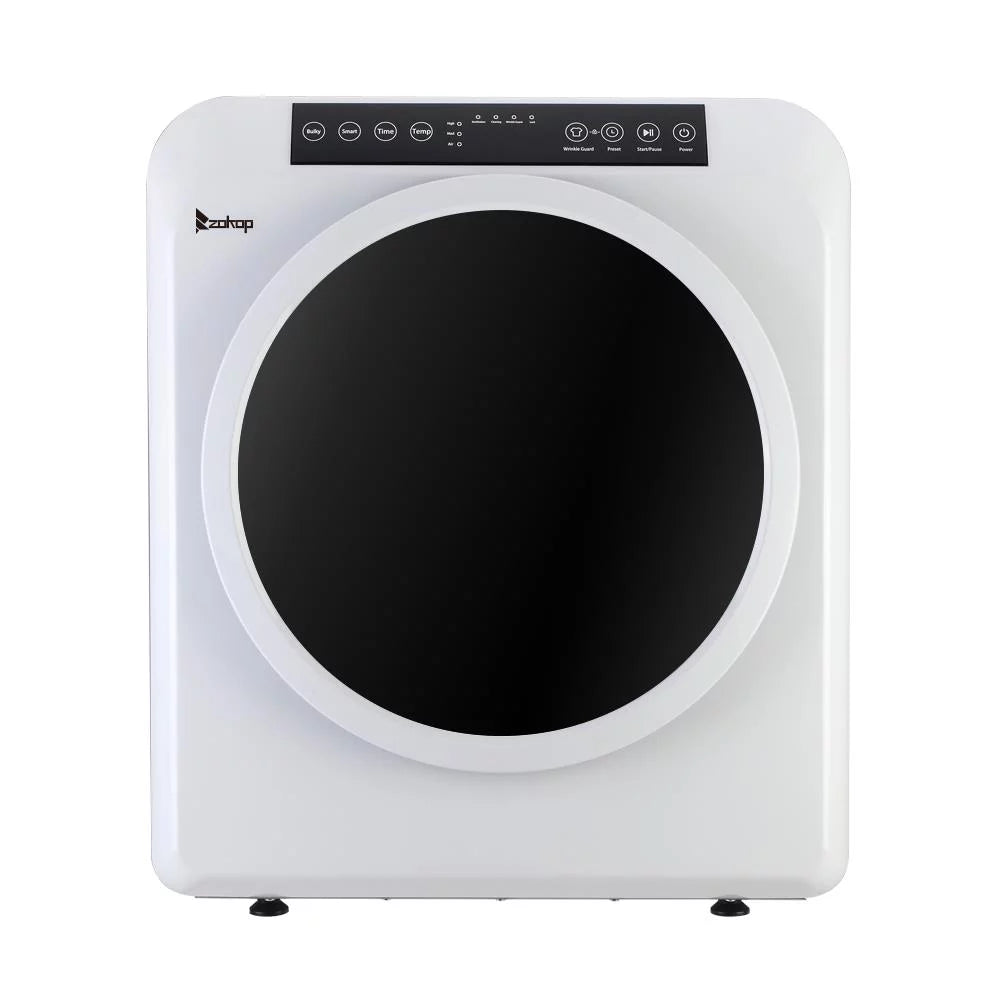Compact Electric Clothes Dryer 13lbs Capacity Stainless Steel, White W209