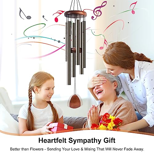 Large Aluminium Wind Chimes 37 Inches for Outdoor Garden Patio Decor T236054