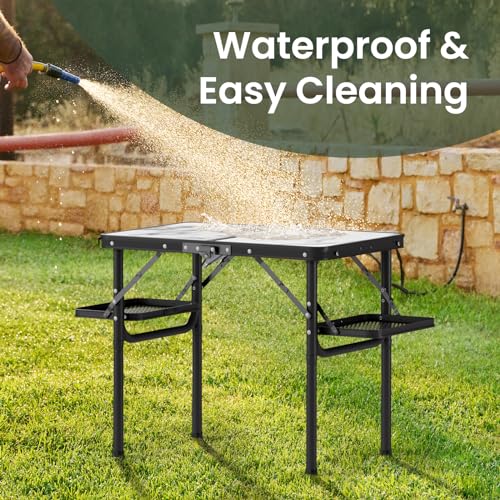 Folding Camping Table Small 2ft, Portable with Extra Space, Aluminum V581