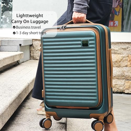 Expandable Hardside Carry-On Luggage with Spinner Wheels and TSA Lock Y87100