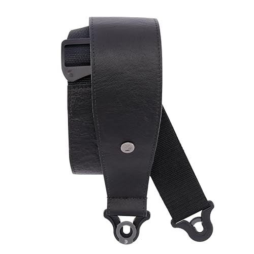 Auto Lock Guitar Strap - Leather - 2.5" Width - Brown G184143