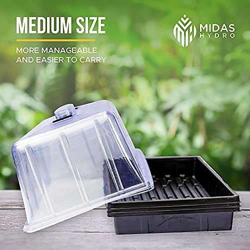Seed Starter Trays with Humidity Domes, 3 Pack for Germination and Propagation L635