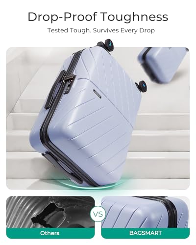 Carry On Luggage 22x14x9 with TSA Lock, Hardside Spinner Suitcase 20 Inch J7440
