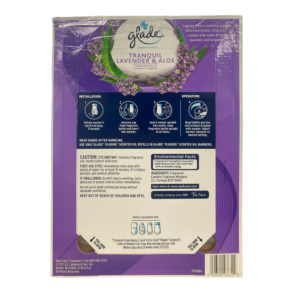 Lavender & Aloe Air Freshener Refills, 9 Count M937