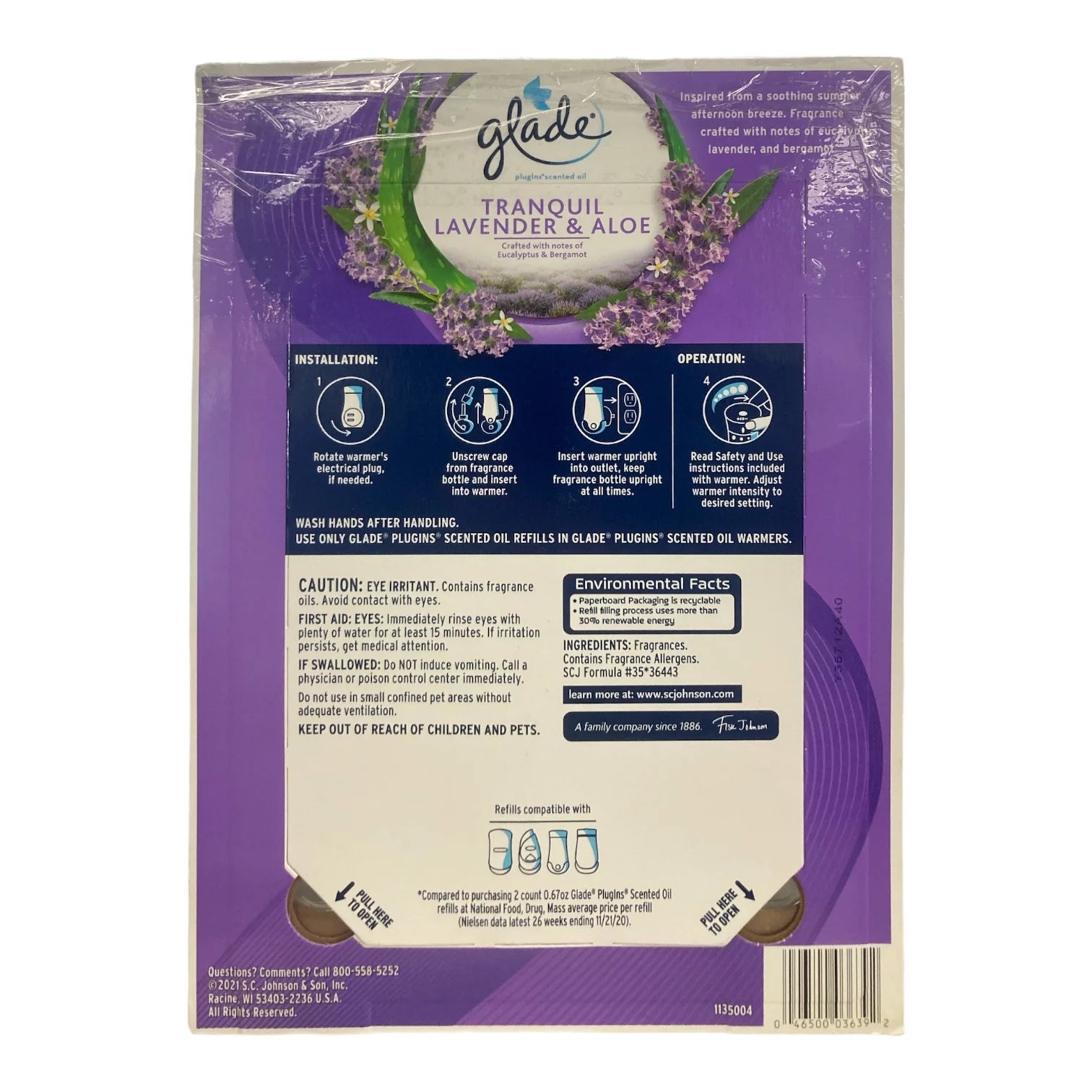 Lavender & Aloe Air Freshener Refills, 9 Count M937