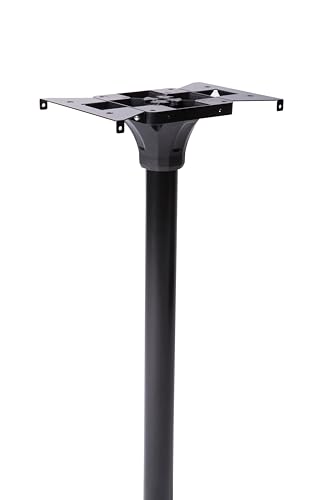 Galvanized Steel Post Mount Mailbox, Black, Medium Capacity N74550