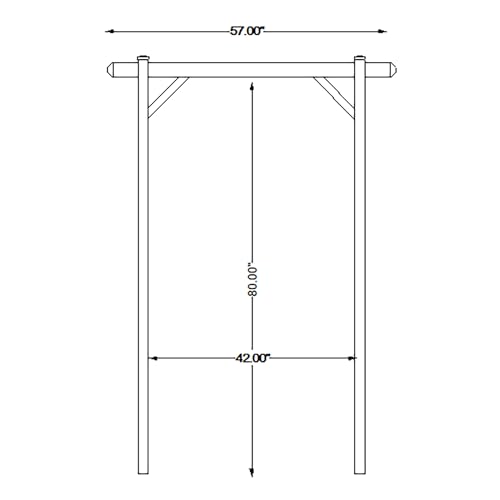 PVC Patio Garden Arch with Lattice Trellis for Climbing Plants V650