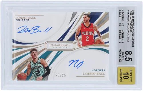 Autographed Dual Rookie Card 2020-21 Panini Immaculate Collection 22/25 K795719