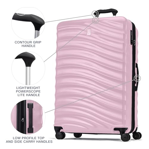 Hardside Expandable Carry-On Luggage with 8 Spinner Wheels and TSA Lock Q7052